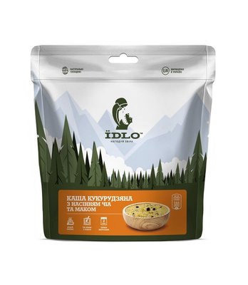 Сухой продукт ЇDLO Каша кукурузная с семенами чиа и маком 100 г 85698 фото