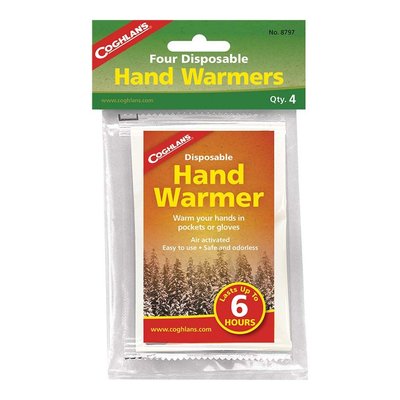 Грелка химическая для рук Coghlans Disposable Hand Warmers 4 Pack 82848 фото