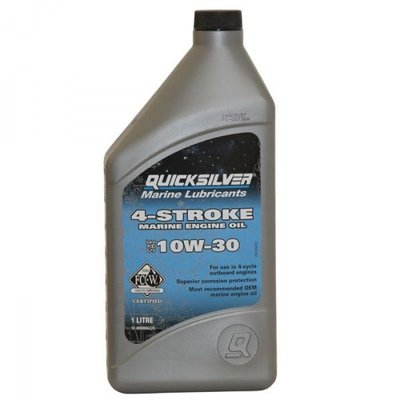 Масло для чотиритактних двигунів Quicksilver 10W30, 1 літр (8M0086220) 51952 фото