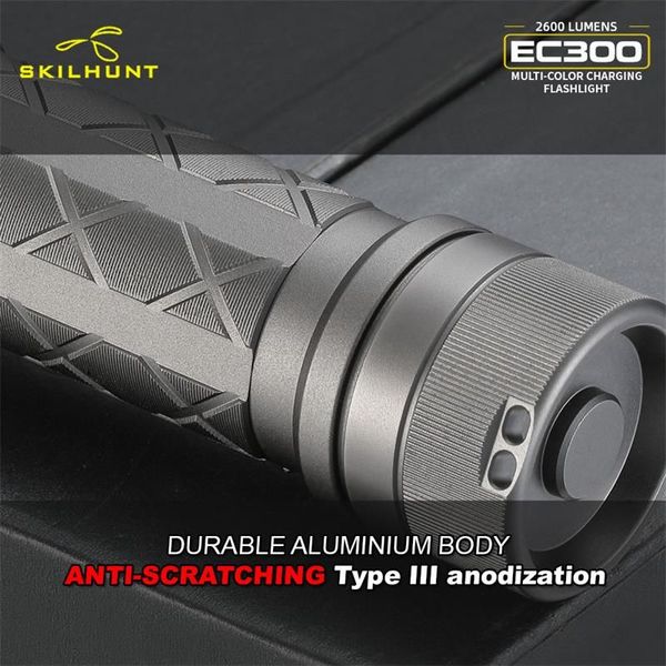 Фонарь ручной Skilhunt EC300 HighCRI Multicolor с аккумулятором BL-250 5000 mAh 91821 фото