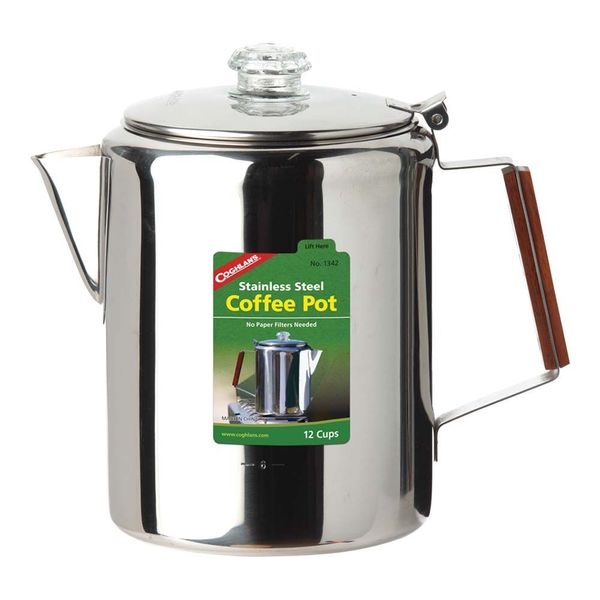 Кофеварка Coghlans Stainless Steel Coffee Pot 12 Cup 92631 фото