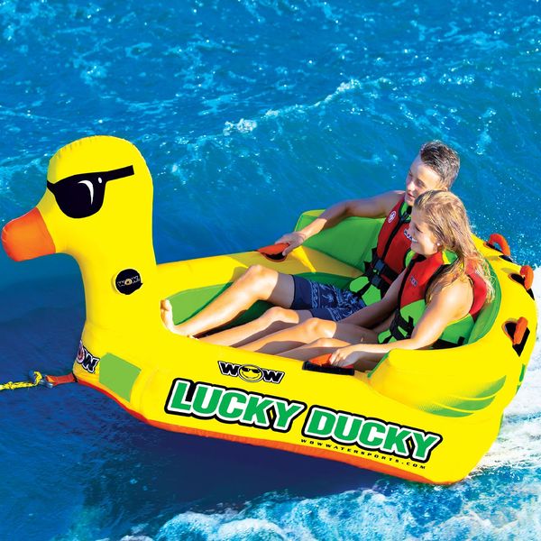 Буксируемый аттракцион (плюшка) WOW Lucky Ducky 2P Towable (19-1040) 57740 фото