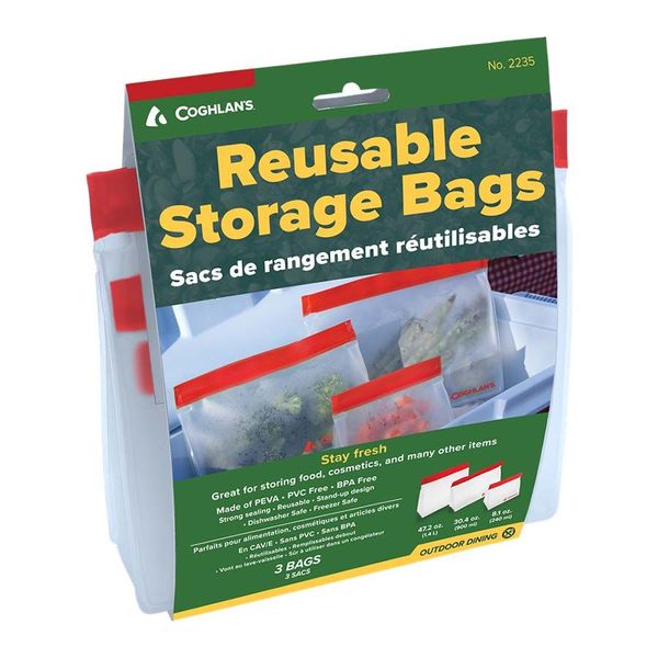 Набор чехлов для хранения продуктов Coghlans Reusable Storage Bags 93187 фото