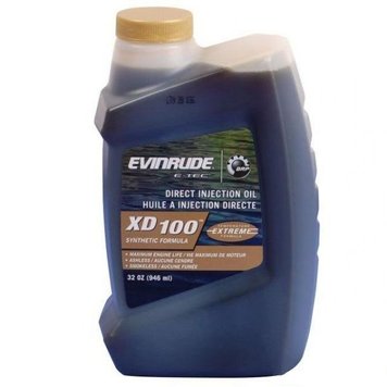 Масло для двухтактных двигателей Evinrude/Johnson BRP XD-100 Quart (1 литр) (779730) 51936 фото