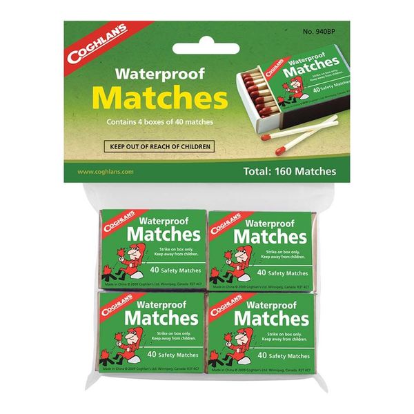 Спички туристические Coghlans Waterproof Matches 4 Pack