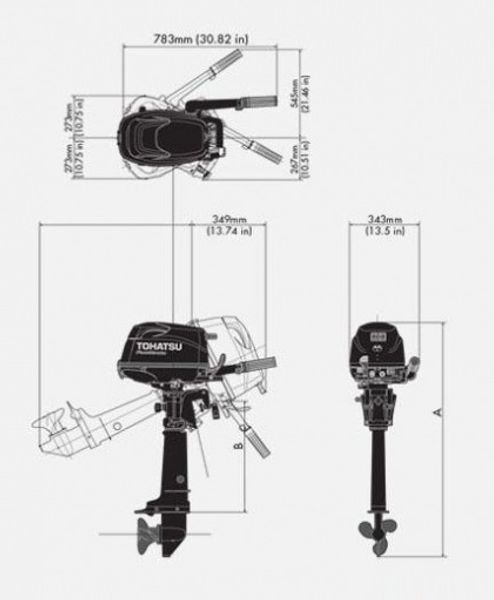 Лодочный мотор Tohatsu MFS6D SS