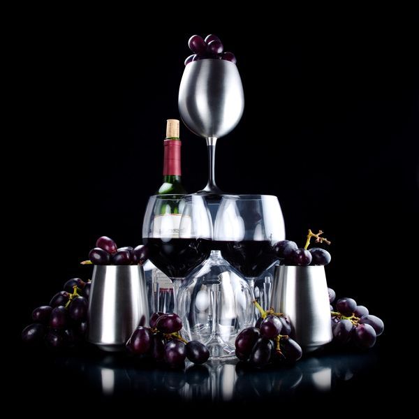 Бокал для вина GSI Outdoors Glacier Stainless Nesting Red Wine Glass 81779 фото