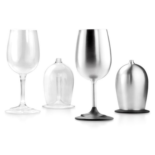 Бокал для вина GSI Outdoors Glacier Stainless Nesting Wine Glass