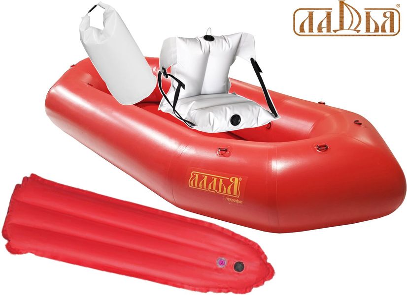 Dmuchany packraft Ladya LP-245 Kayak Comfort czerwony - Packraft do raftingu