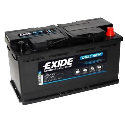 Акумулятор Exide Dual AGM EP 800 (92Ah) 51851 фото