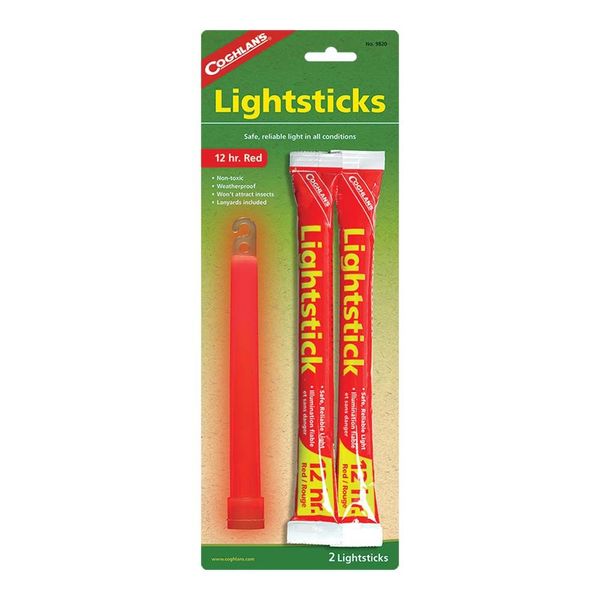 Световой маркер Coghlans Lightsticks Red 2 Pack 91753 фото