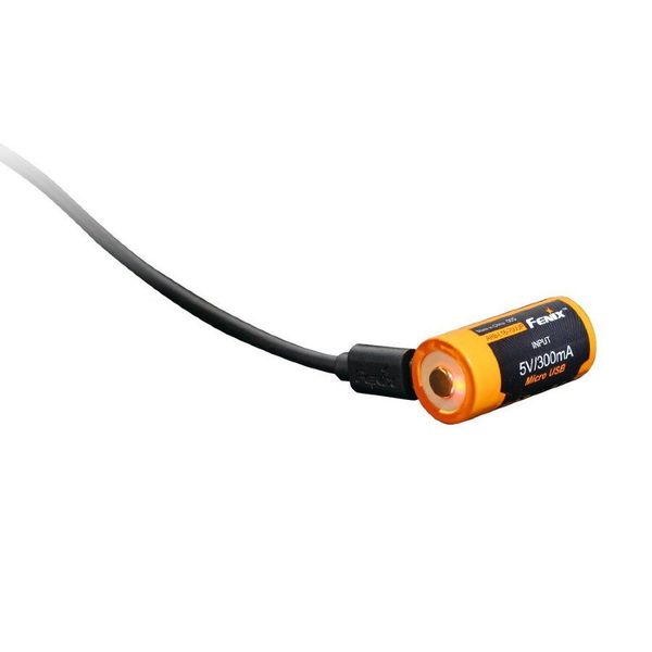 Аккумулятор 16340 Fenix 700 UP mAh Li-ion micro usb зарядка