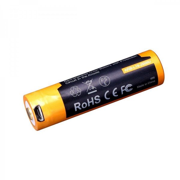 Аккумулятор 18650 Fenix 2600 mAh ARB-L18-2600U micro usb зарядка 82100 фото