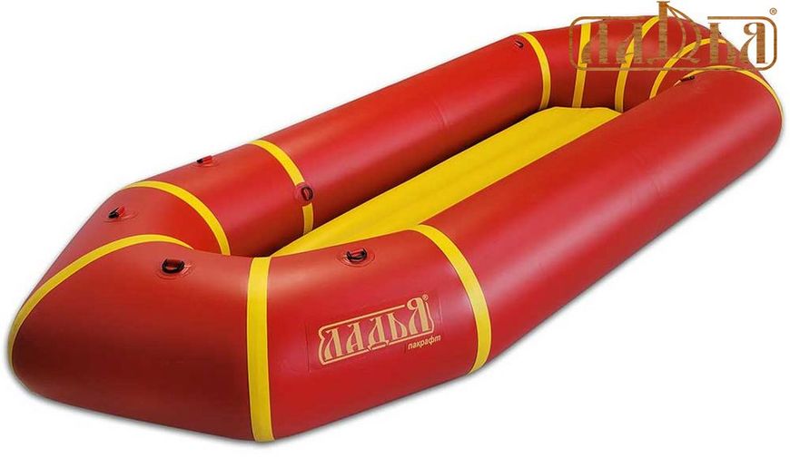 Dmuchany packraft Ladya LP-245 Kayak Comfort czerwono-żółty - Packraft do raftingu