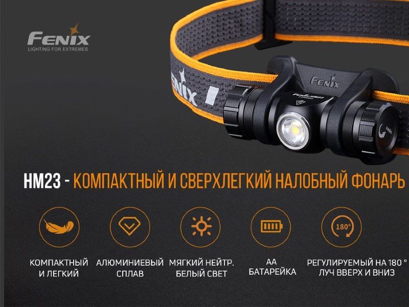 Фонарь налобный Fenix HM23