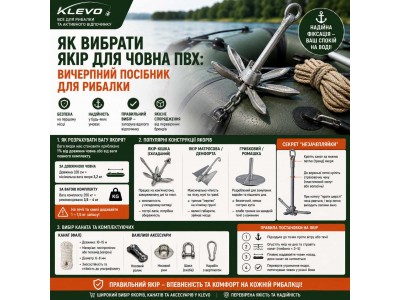 Як вибрати якір для човна ПВХ: Вага, типи та правила безпеки | Klevo