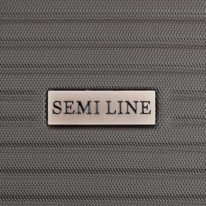 Чемодан Semi Line 20" S Графит T5711-1 с расширением 15% 4 колеса ABS-пластик кодовый замок ручная