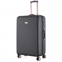 Чемодан Semi Line 28" L Чорний T5718-3 з кодовим замком та м'якою ручкою 4 колеса ABS-пластик об'єм 103 л