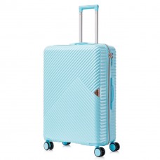 Чемодан Semi Line 28" L Світло-блакитний T5728-3 з 4 обертовими колесами та кодовим замком, об'єм 97 л