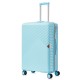 Чемодан Semi Line 28" L Світло-блакитний T5728-3 з 4 обертовими колесами та кодовим замком, об'єм 97 л