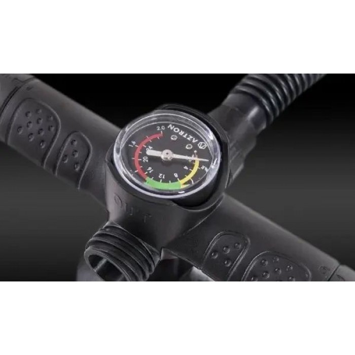 Насос двойного действия DOUBLE ACTION PUMP LITE Aztron с манометром 1500 см3 высокое давление до 27.5 psi