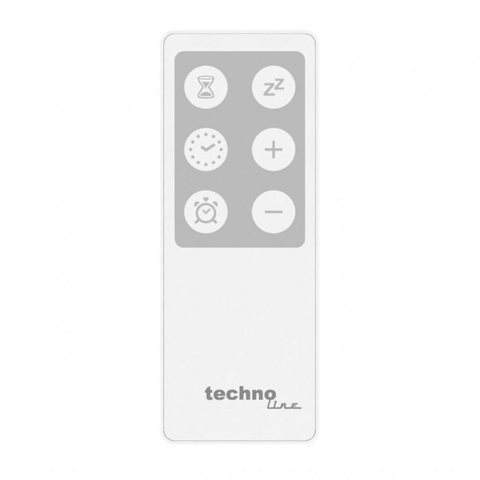 Настінні годинники Technoline WS8026 Black з пультом, електронний механізм, термометр, будильник