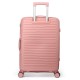 Чемодан Semi Line 24" M Розовый T5779-2 с жестким корпусом из полипропилена 4 колеса кодовый замок 63 л