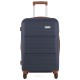 Вализа Semi Line 24" (M) Темно-синяя (T5712-2) с расширяемым клапаном 66 л ABS-пластик 4 колеса кодовый замок