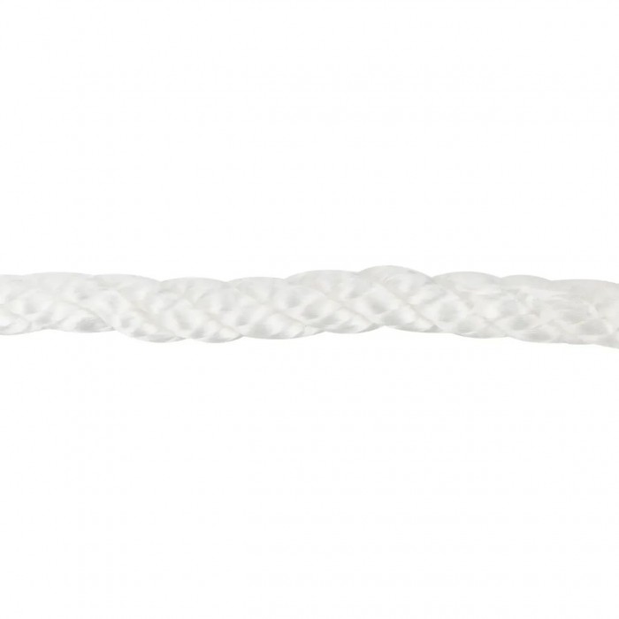 Мотузка Polyester 3 strand rope 10mm*30m white для швартування човна та катера 10мм 30м білий міцний ланцюг
