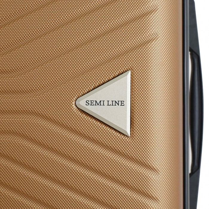 Чемодан Semi Line 28" L Коричневый T5693-3 с кодовым замком 4 колеса ABS-пластик 99 л для поездок