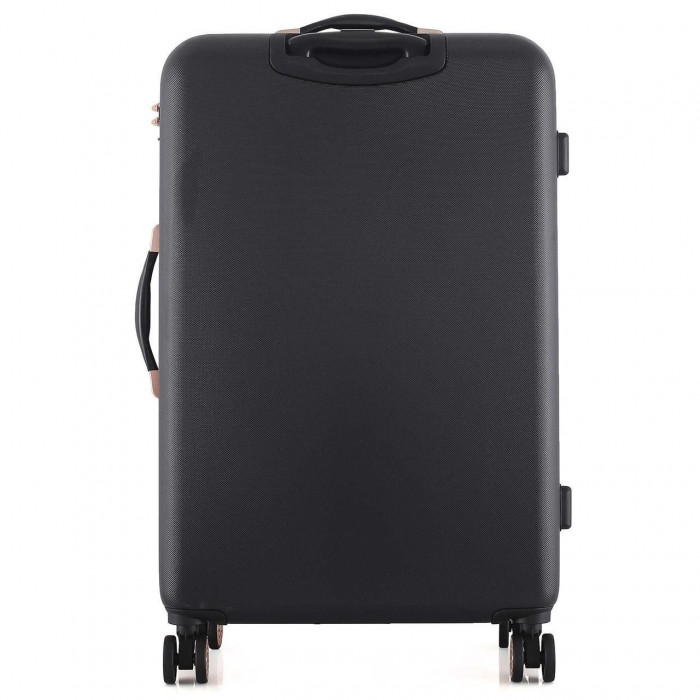 Чемодан Semi Line 28" L Чорний T5718-3 з кодовим замком та м'якою ручкою 4 колеса ABS-пластик об'єм 103 л