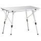 Стіл Uquip Variety M Grey 244112 з регульованою висотою 45-69 см, алюмінієвий, для кемпінгу на 4 особи