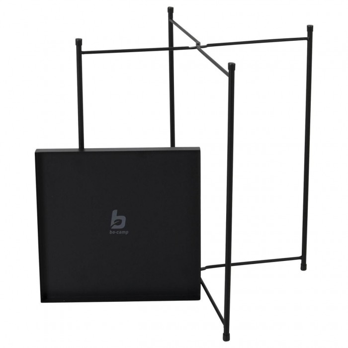 Складний стіл Bo-Camp Bedford 30x30 см чорний для кемпінгу та дому, максимальне навантаження 15 кг