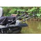 Держатель спиннинга BORIKA FASTen Rr400-1 для трех спиннингов черный анодированный алюминий для лодок и