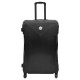 Чемодан Semi Line 24" M NASA Чорний T5798-2 з перегородкою всередині 4 колеса ABS-пластик кодовий замок