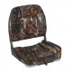 Суднове сидіння для човна, катера та яхти Low Back Bucket Seat, камуфляжний поліестер, 440х400 мм, складне