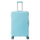 Чемодан Semi Line 28" L Світло-блакитний T5728-3 з 4 обертовими колесами та кодовим замком, об'єм 97 л