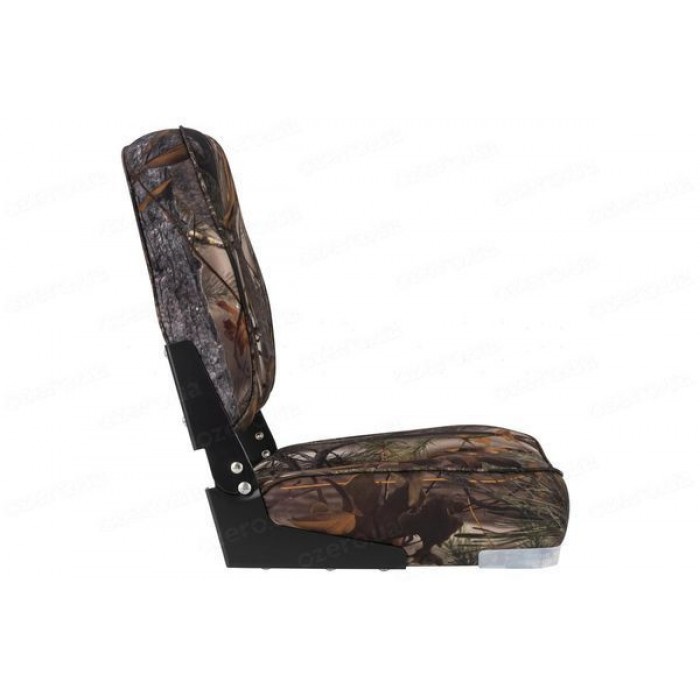 Суднове сидіння для човна, катера та яхти Low Back Bucket Seat, камуфляжний поліестер, 440х400 мм, складне