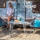 Стіл Uquip Variety M Grey 244112 з регульованою висотою 45-69 см, алюмінієвий, для кемпінгу на 4 особи