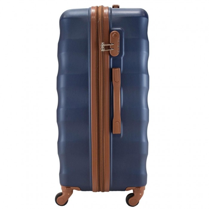 Чемодан Semi Line 28" L Темно-синій T5643-3 з розширенням 99 л ABS-пластик 4 колеса кодовий замок