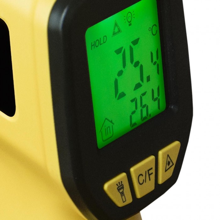 Інфрачервоний термометр Technoline IR500 Yellow з діапазоном вимірювання температури від -50°C до +500°C