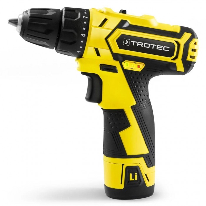 Аккумуляторная дрель-шуруповерт Trotec PSCS 11-12V 22 Нм Li-Ion 12В с быстрозажимным патроном