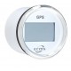 GPS спідометр судновий для човна та катера ECMS PLG2-WS-GPS білий 55мм з помаранчевим підсвічуванням.