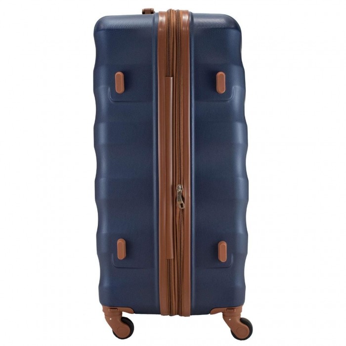 Чемодан Semi Line 28" L Темно-синій T5643-3 з розширенням 99 л ABS-пластик 4 колеса кодовий замок
