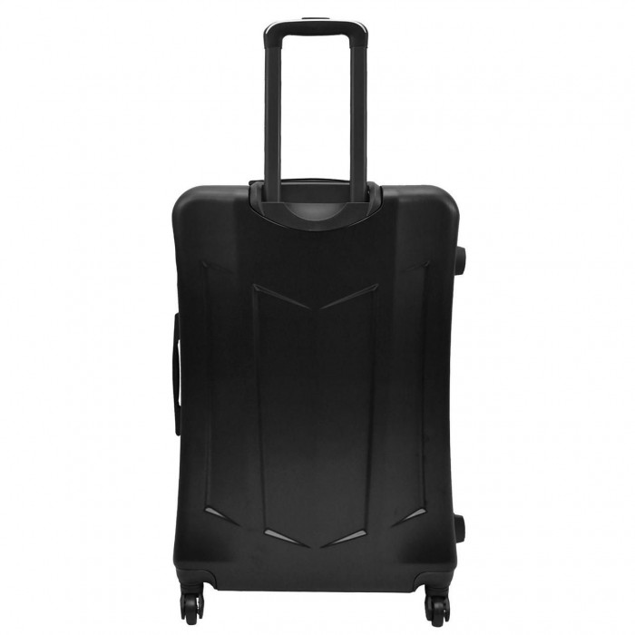 Чемодан Semi Line 24" M NASA Чорний T5798-2 з перегородкою всередині 4 колеса ABS-пластик кодовий замок