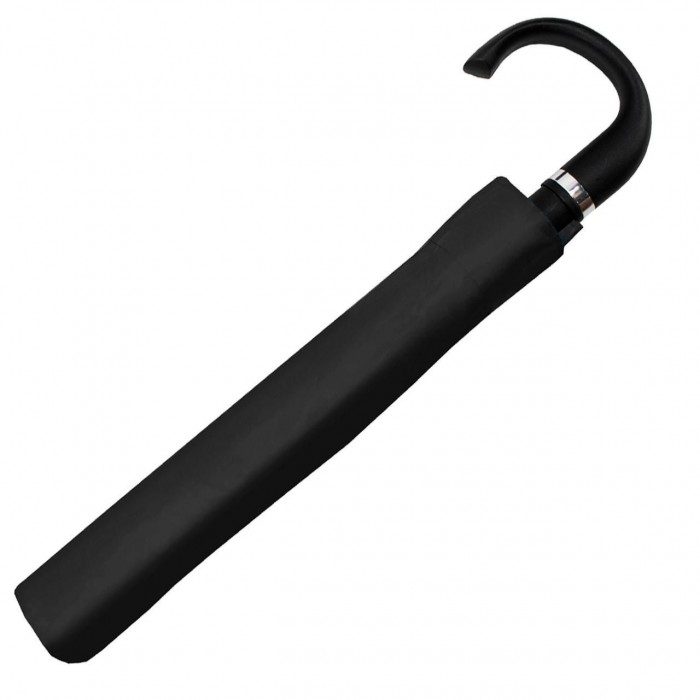 Зонт Semi Line Black L2038-0 складной с автооткрытием 94 см стальной каркас и чехол
