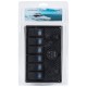 Панель переключателей 12V/24V HF60-326B с 6 переключателями и двойным USB для лодки и катера