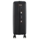 Чемодан Semi Line 28" L Чорний T5718-3 з кодовим замком та м'якою ручкою 4 колеса ABS-пластик об'єм 103 л