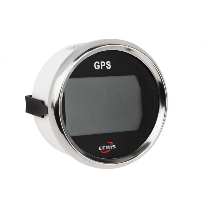 GPS спідометр мультиекран ECMS PLG3-BS-GPS для човна та катера чорний 90мм робоча напруга 9-32 VDC