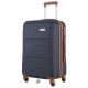 Вализа Semi Line 24" (M) Темно-синяя (T5712-2) с расширяемым клапаном 66 л ABS-пластик 4 колеса кодовый замок